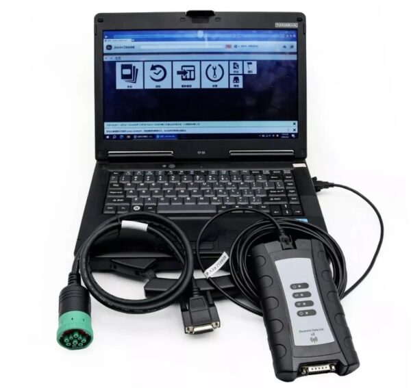 John Deere EDL V3 WITH V5.3 AG/CF DIAGNOSTIC TOOL INTERFACE CABLE KIT Laptop
