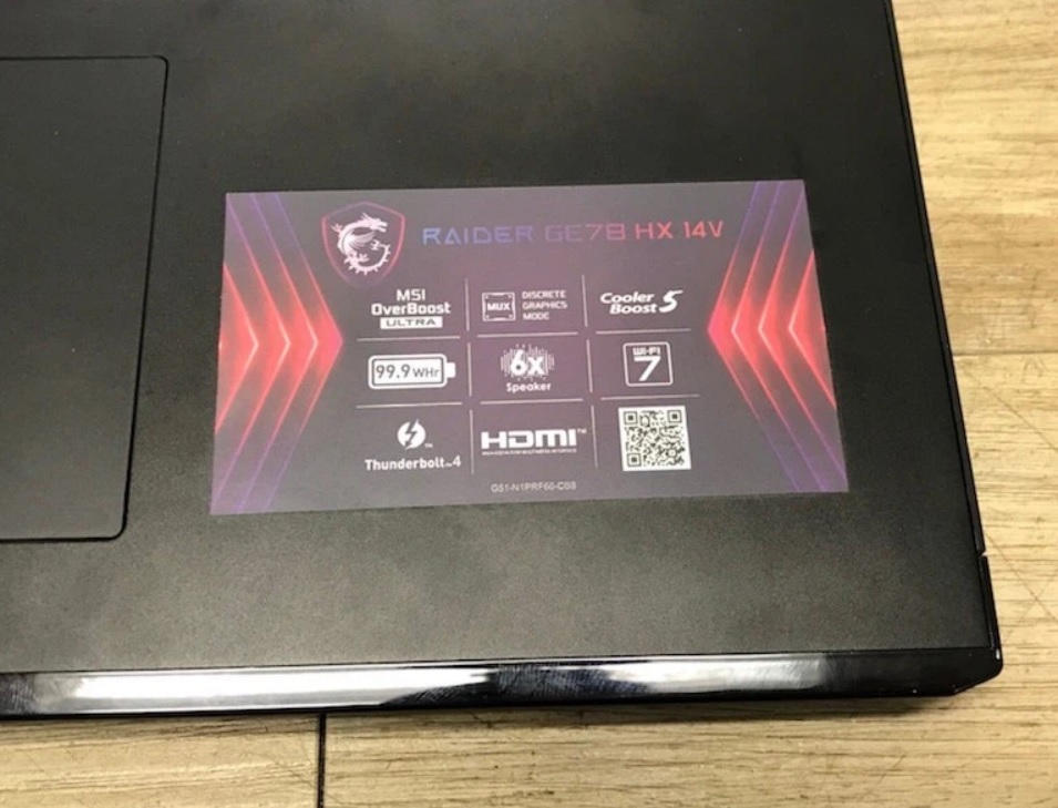 MSI Raider GE78 HX 14VGG RTX 4070, 1TB, 48GB, i9-14900HX 2.2GHz Gaming Laptop - Image 7