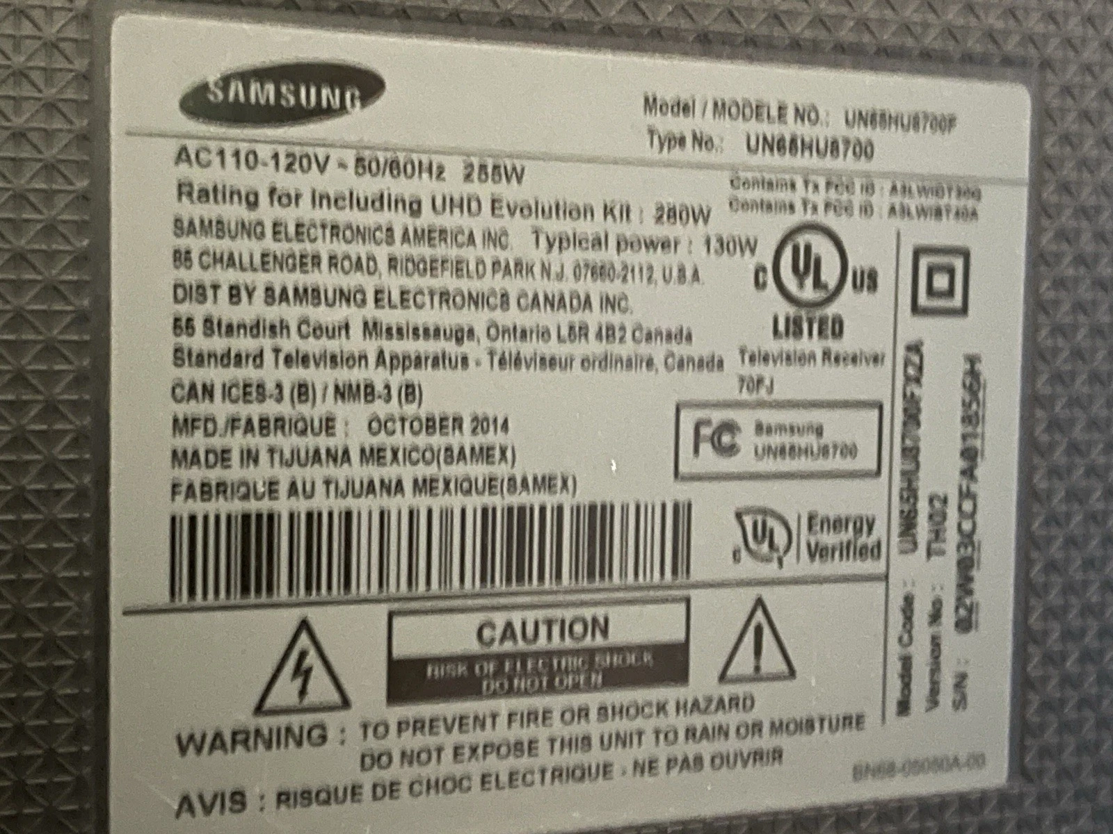 Samsung 65 UN65HU8700 4K 3D Curved screen Smart TV - Image 10