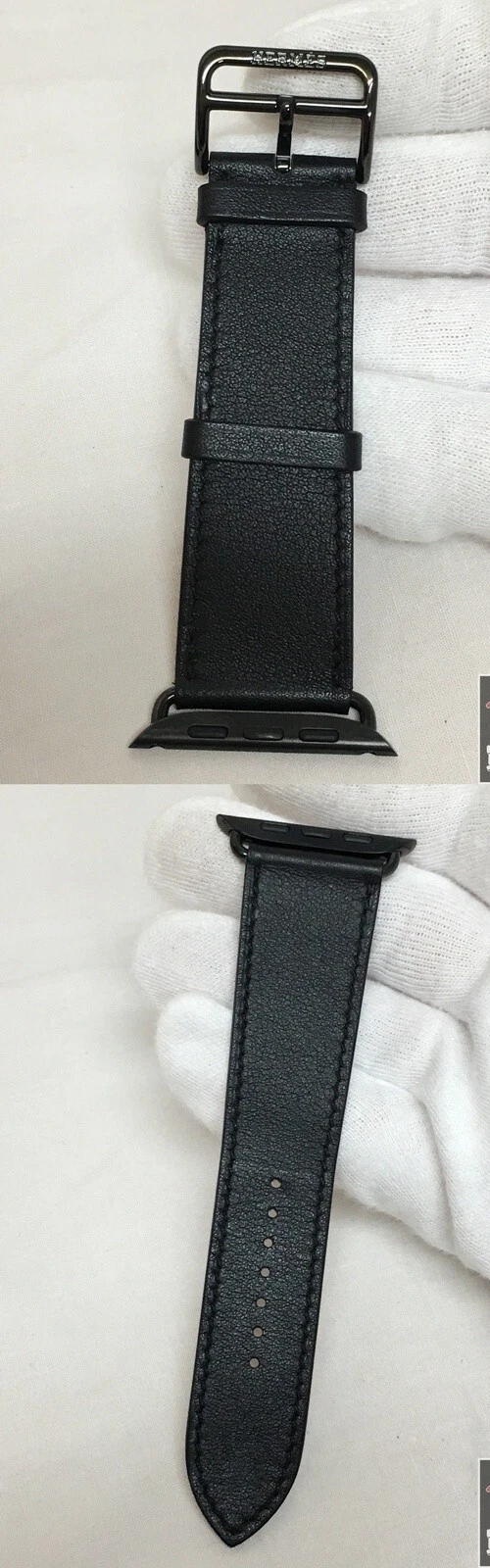 HERMES Apple Watch Series 7 45mm Black Dial Box Strap Included Minor Wear - Image 6