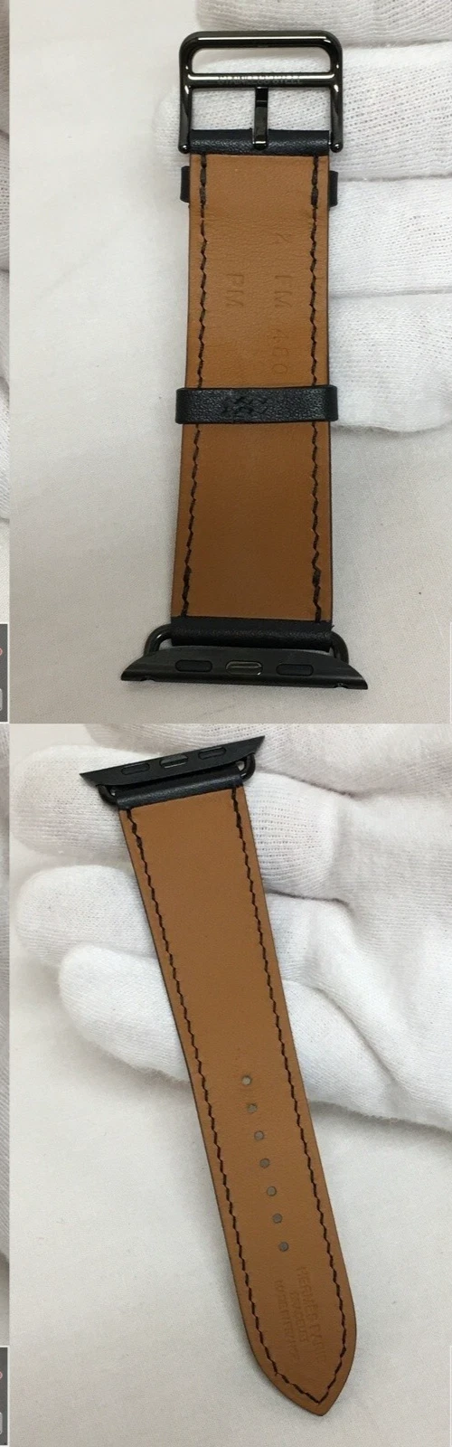 HERMES Apple Watch Series 7 45mm Black Dial Box Strap Included Minor Wear - Image 7