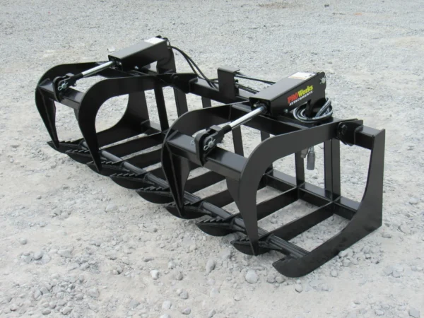 72" Dual Cylinder Root Grapple Bucket Attachment Fits Skid Steer Quick Attach - Image 11