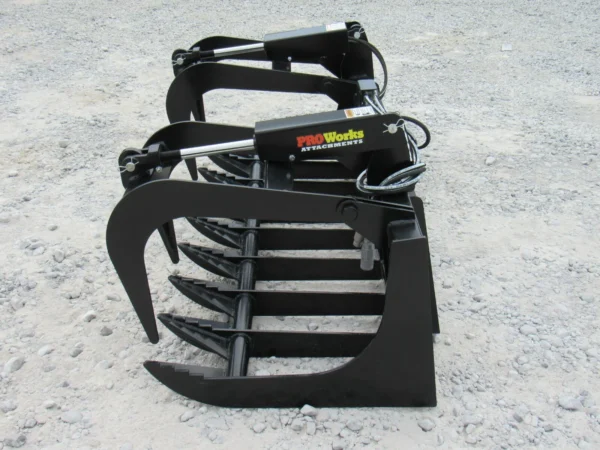 72" Dual Cylinder Root Grapple Bucket Attachment Fits Skid Steer Quick Attach - Image 6